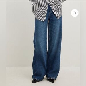 NWT NA-KD Organic Cotton Wide Leg Jeans